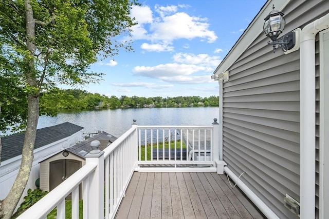 1091 Tobey St, New Bedford, MA 02745 - deck featuring a water view