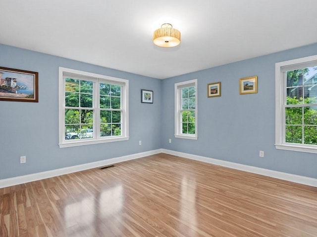 4 University Park, Waltham, MA 02453 - spare room with plenty of natural light, light wood finished floors, and baseboards