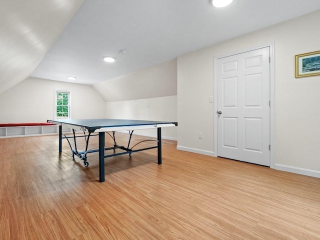 4 University Park, Waltham, MA 02453 - playroom featuring light wood-type flooring, lofted ceiling, and baseboards