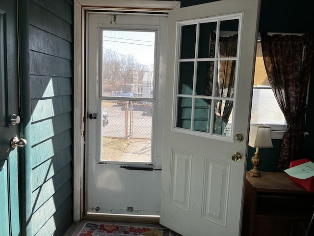 entryway featuring a wealth of natural light