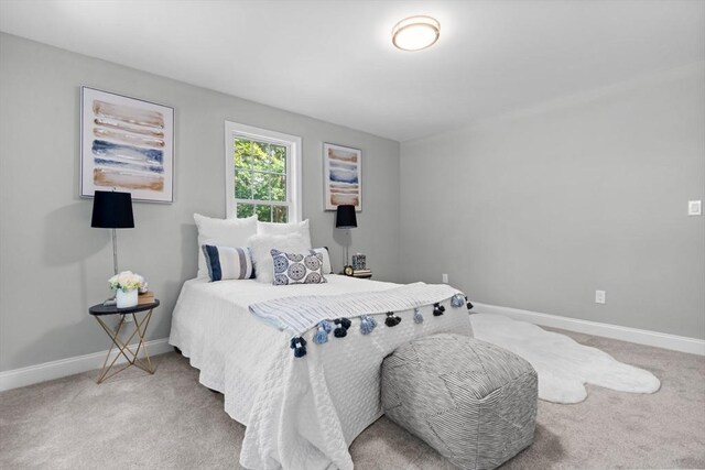 bedroom with carpet flooring