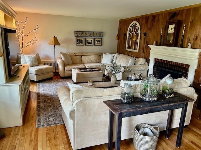 29 Deernolm St, Grafton, MA 01536 - living room featuring hardwood / wood-style floors and a fireplace