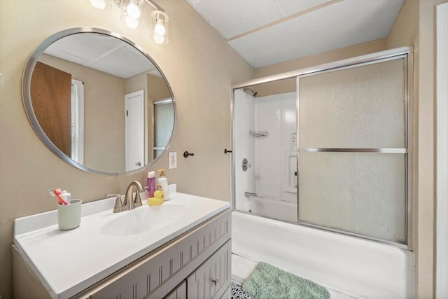 1438 Somerset Ave, Taunton, MA 02780 - full bathroom featuring vanity and enclosed tub / shower combo