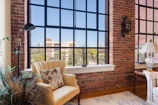 interior space featuring wood finished floors