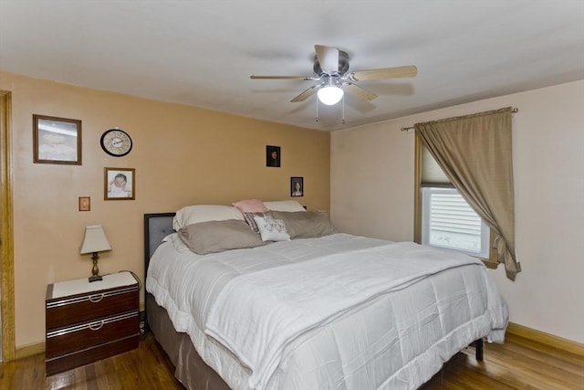 83 Chalmers St, Springfield, MA 01118 - bedroom with wood finished floors, baseboards, and ceiling fan