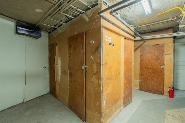 view of basement