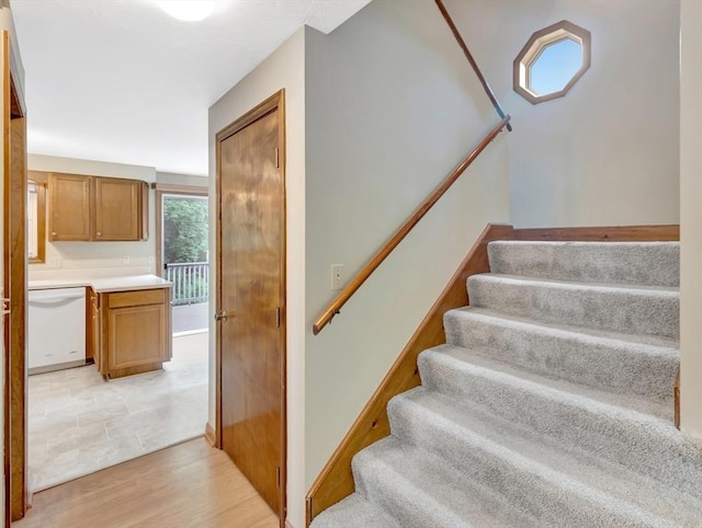 18 Sharron Dr Unit 18, Easton, MA 02375 - stairway featuring wood finished floors