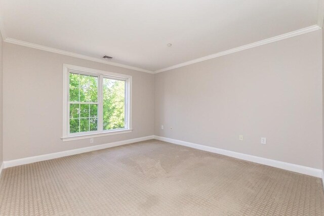 8 Crowninshield Unit 312, Peabody, MA 01960 - empty room with baseboards, crown molding, and light carpet