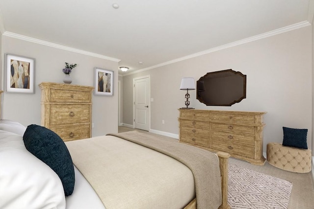 8 Crowninshield Unit 312, Peabody, MA 01960 - bedroom with crown molding, carpet flooring, and baseboards