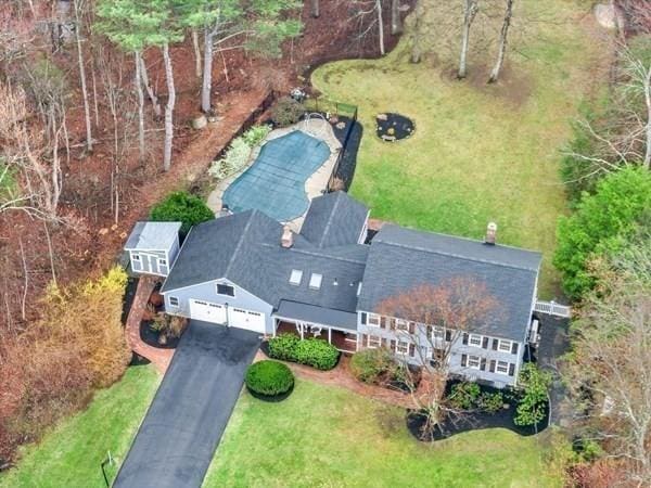 5 Hickory Rd, Southborough, MA 01772 - view from above of property
