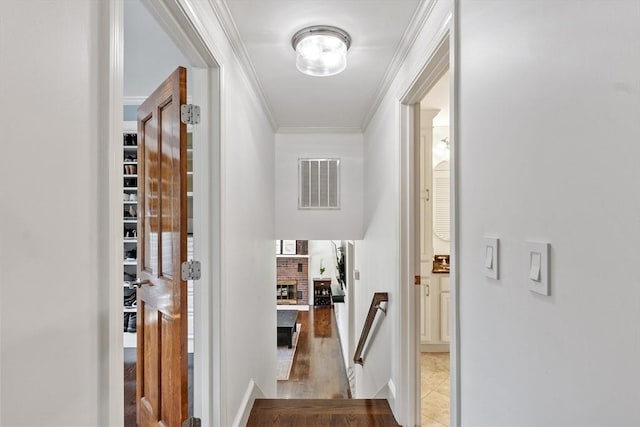 18 Mann St, Bellingham, MA 02019 - hallway with ornamental molding and baseboards