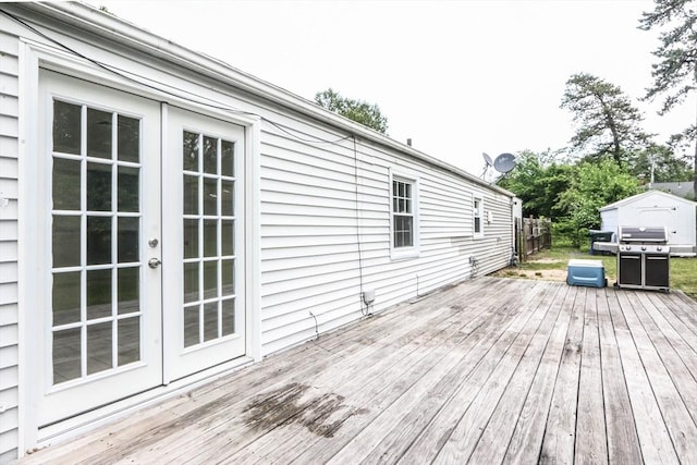 15 Fredette St, Springfield, MA 01109 - deck with french doors and a grill