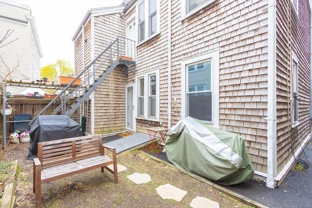 view of patio / terrace with area for grilling