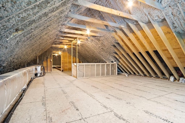 7 Locust St, Woburn, MA 01801 - unfinished attic with an upstairs landing