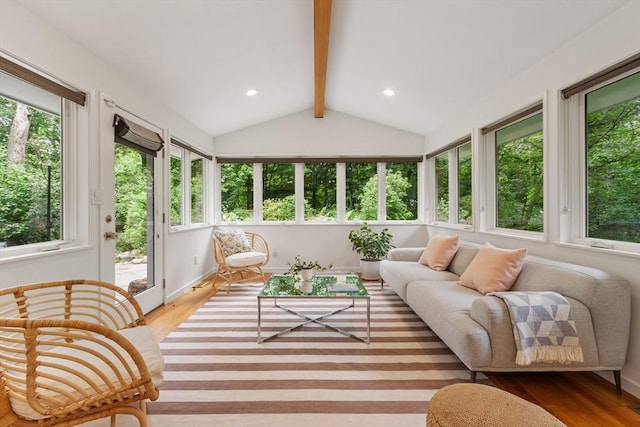 5 Mason St, Lexington, MA 02421 - sunroom with healthy amount of natural light, wood finished floors, and recessed lighting