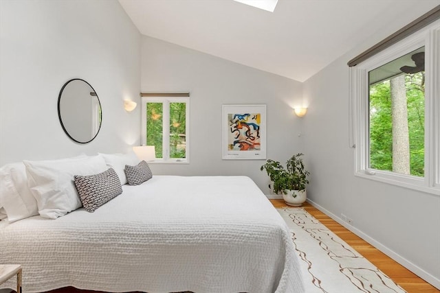 5 Mason St, Lexington, MA 02421 - bedroom with light wood-style floors and lofted ceiling