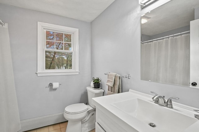 1 Island Rd, Medway, MA 02053 - bathroom featuring tile patterned floors, toilet, baseboards, and vanity