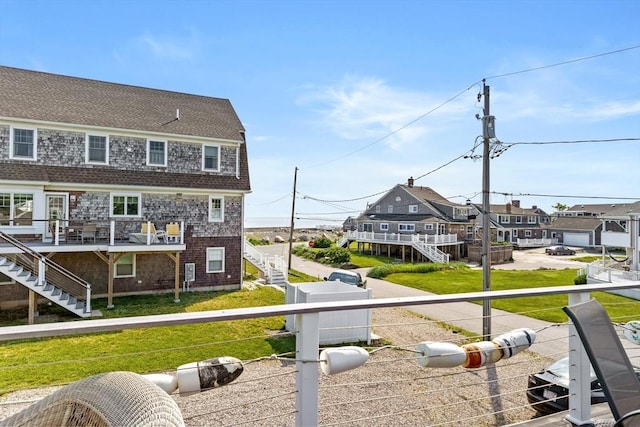 exterior space featuring a yard