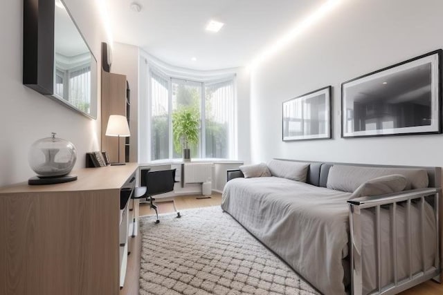 151 Beacon St Unit 4, Boston, MA 02116 - bedroom with a desk and light wood-type flooring