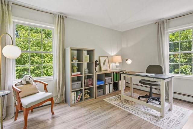 459 Brook St Unit C, Clinton, MA 01510 - office with plenty of natural light and wood finished floors