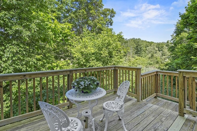 459 Brook St Unit C, Clinton, MA 01510 - wooden terrace with a view of trees