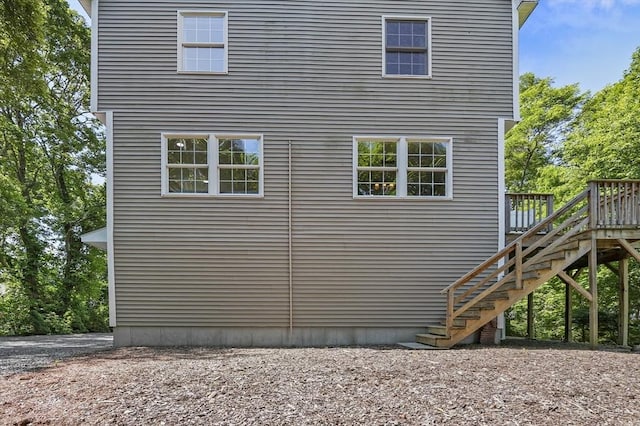 459 Brook St Unit C, Clinton, MA 01510 - view of property exterior featuring stairway and a deck