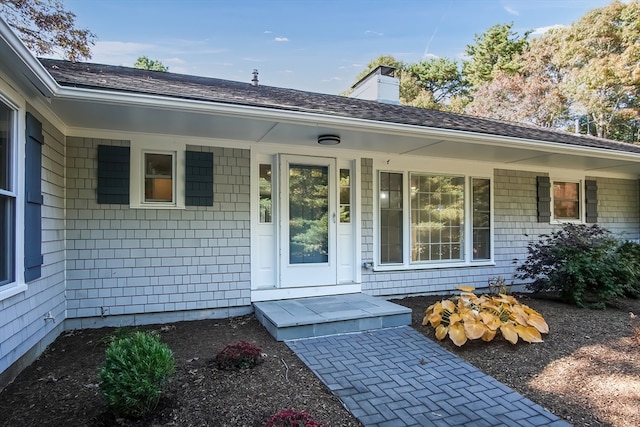 property entrance with a porch