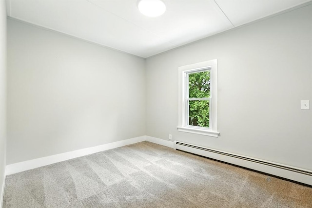 29 Healy St, West Springfield, MA 01089 - spare room featuring a baseboard heating unit and carpet