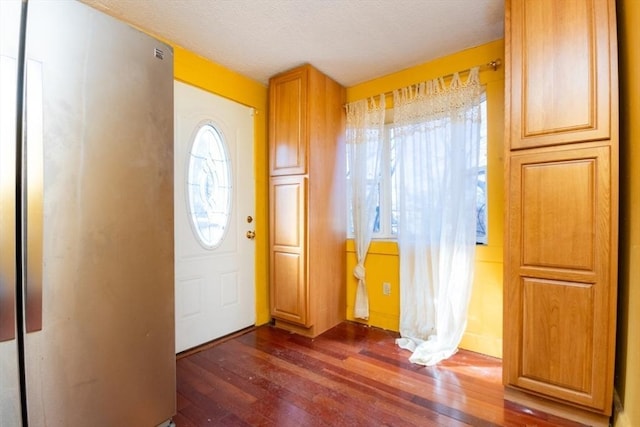 entryway featuring dark hardwood / wood-style flooring