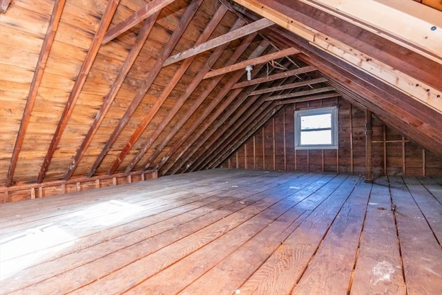 view of attic