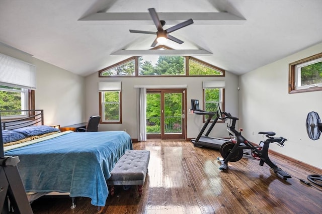 146 Field St, Taunton, MA 02780 - bedroom with wood-type flooring and lofted ceiling