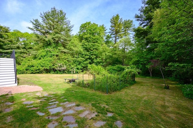 146 Field St, Taunton, MA 02780 - view of grassy yard with a view of trees