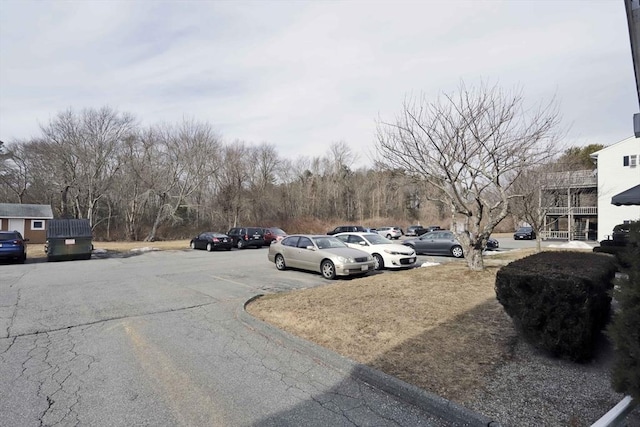 view of uncovered parking lot