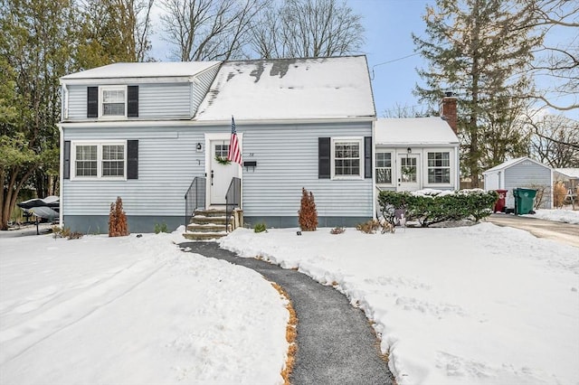 view of front of home