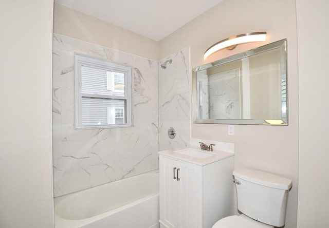 130 Center St, Ludlow, MA 01056 - full bathroom with shower / tub combination, vanity, and toilet