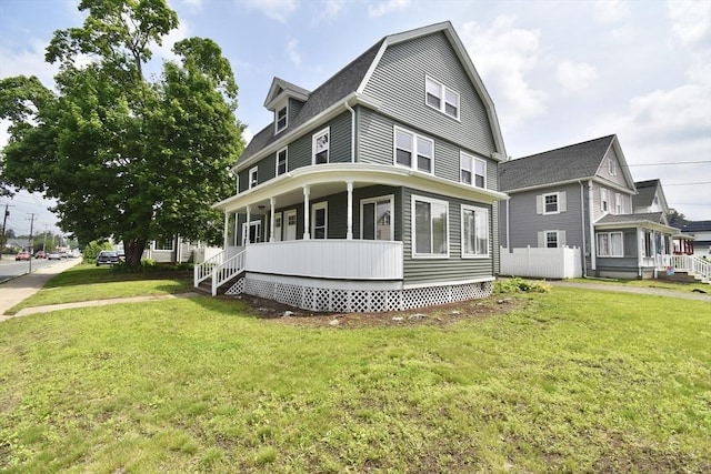 130 Center St, Ludlow, MA 01056 - view of side of home featuring a porch