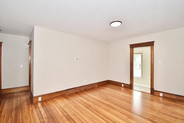 130 Center St, Ludlow, MA 01056 - spare room featuring light wood-style floors and baseboards
