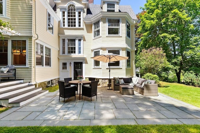 10 Eliot Rd, Lexington, MA 02421 - view of patio featuring an outdoor living space