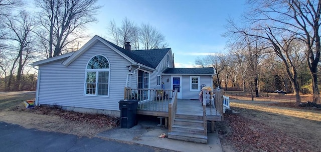 95 Prospect Street Ext, Westfield, MA 01085 - back of house with a wooden deck