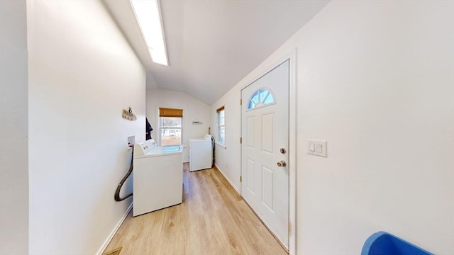 95 Prospect Street Ext, Westfield, MA 01085 - interior space with washer / dryer and light wood-type flooring