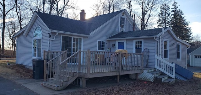 95 Prospect Street Ext, Westfield, MA 01085 - rear view of property with a deck