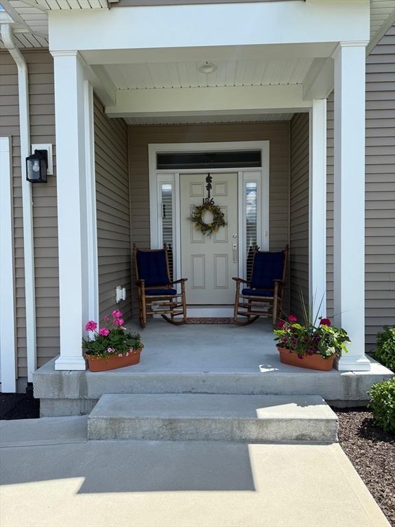 186 Stone Hill Dr Unit 186, Northbridge, MA 01588 - view of exterior entry with covered porch