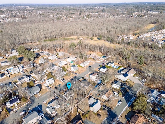 aerial view featuring a residential view