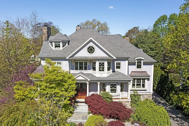 view of front facade featuring a porch