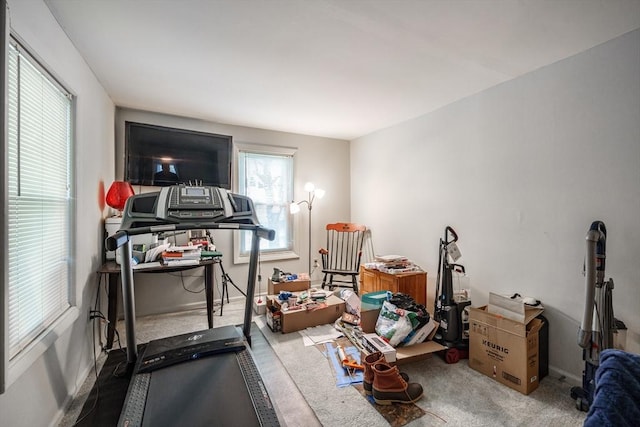 9 Sherman St, Westfield, MA 01085 - exercise area with carpet flooring
