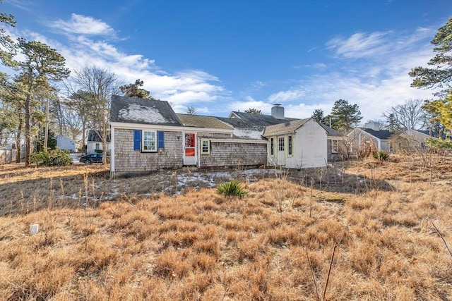 view of rear view of property