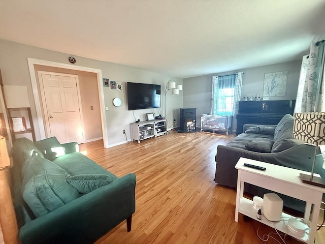 6 Gates St, Monson, MA 01057 - living room with light wood-type flooring and baseboards