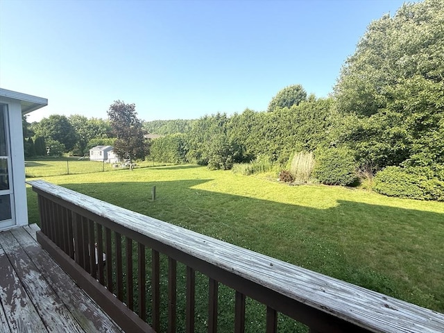 6 Gates St, Monson, MA 01057 - wooden terrace with a yard