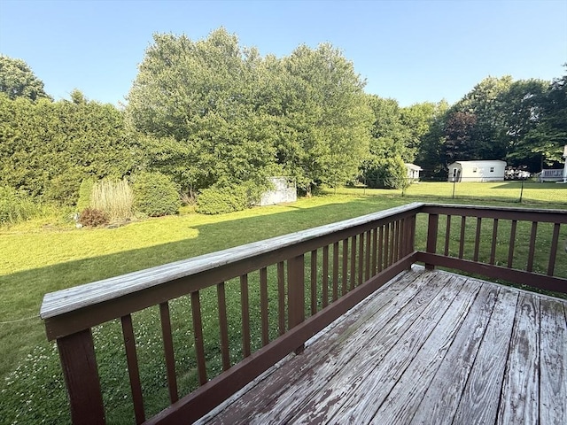 6 Gates St, Monson, MA 01057 - deck featuring a yard