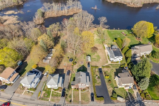 121 Purchase St, Milford, MA 01757 - aerial view of property and surrounding area featuring a large body of water and nearby suburban area